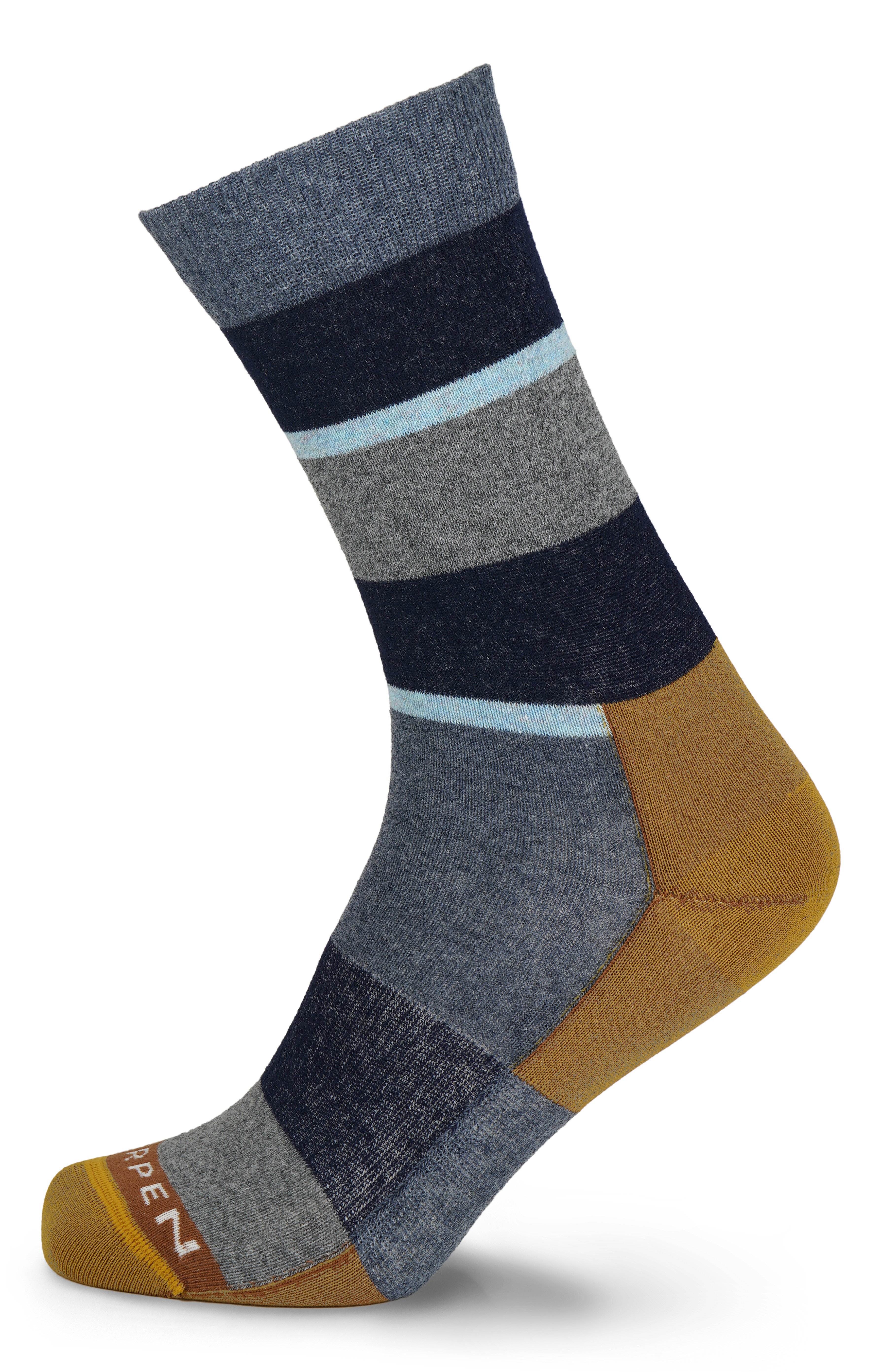 Image Lorpen MLWSC Lifestyle Wool Stripe Crew Unisexe BLEU  TG